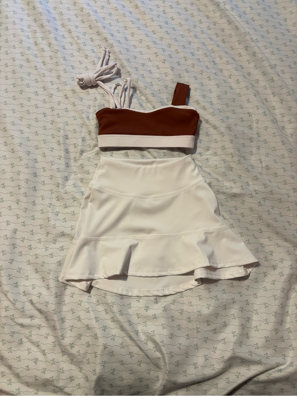 Kids Two-Piece Set in Brown and White Tiger Friday